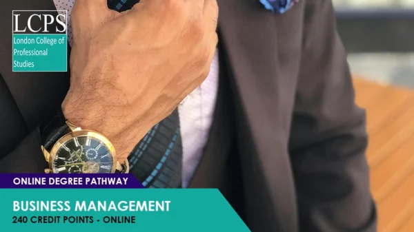 Business Management – Online Degree Pathway (240 Credits)